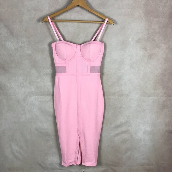 Barbiecore Pink Bodycon Party Dress NEW MEDIUM - Picture 6 of 11
